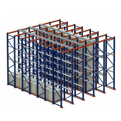 China Storage Rack For Food Cold Room High Density Storage Steel Drive In Pallet Racking System for sale