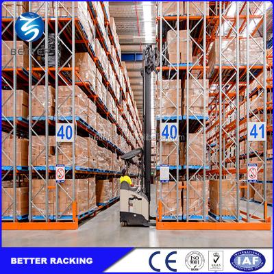 China Heavy Duty Corrosion Protection Deep Double Pallet Racking System For Industrial Storage for sale