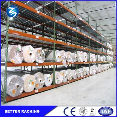 China Corrosion Protection Mat Storage Rack Adjustable Warehouse Storage Cloth Roll Block for sale