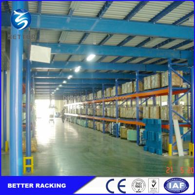 China Corrosion Protection Space Saving Mezzanine Floor Multilevel Steel Attic Rack for sale