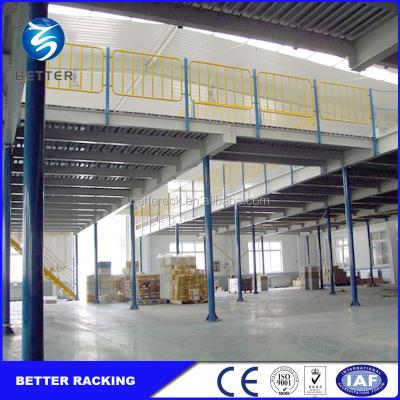 China Corrosion Protection Prefabricated Steel Platform , Raised Storage Multilevel Steel Mezzanine Floor for sale