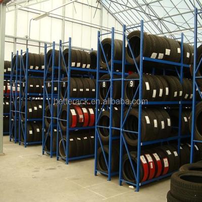 China 2015 Corrosion Protection High Capacity Durable Storage Tire Display Rack for sale