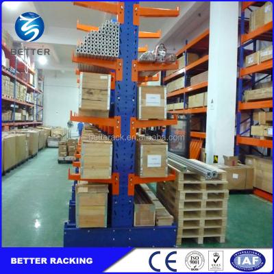 China Adjustable Storage Rack Corrosion Protection Warehouse Heavy Duty Cantilever Rack For Lumber Storage for sale