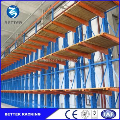 China Corrosion Protection Powder Coated Or Galvanized Heavy Duty Cantilever Rack For Furniture Warehouse Storage for sale