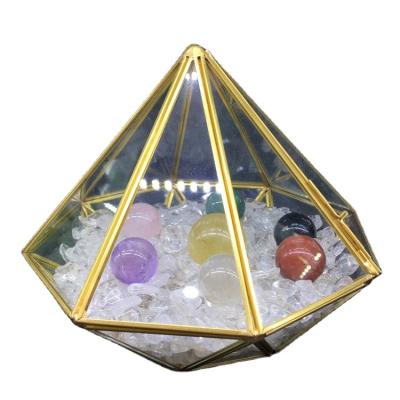 China Europe Customized Crystal Chakras Box Gift Natural Quartz Crystal Sphere Box Set Confetti Boxes for sale