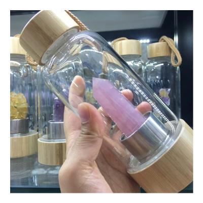 China Europe Crystal Wand Points Infused Natural Gemstone Wholesale Crystal Water Bottle for sale