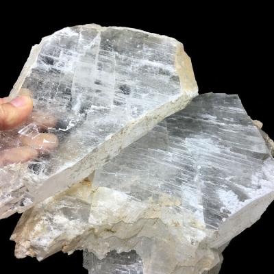 China Europe Wholesale High Quality Clear Decoration Cat Eye Gypsum White Selenite Crystal Slice And Slabs For for sale