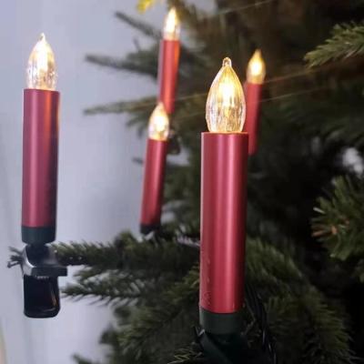 China China DECORATIVE Supplier Accept Small Led Flameless Clip Candle Lights For Christmas Tree for sale