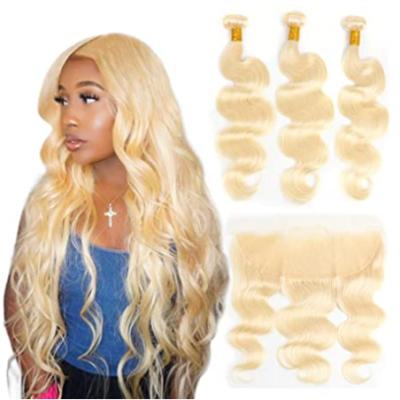 China Other Factory Price Wholesale Cuticle Aligned Brazilian Hair Bundles 613 Body Wave Double DN Hair Vendors for sale