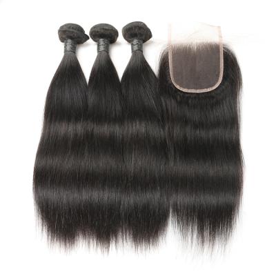 China No Tangle No Shedding Unprocessed Indian Remy Human Hair Vendors Indian Virgin Hair Weave Extension Wholesale Temple Hair Straight From India for sale