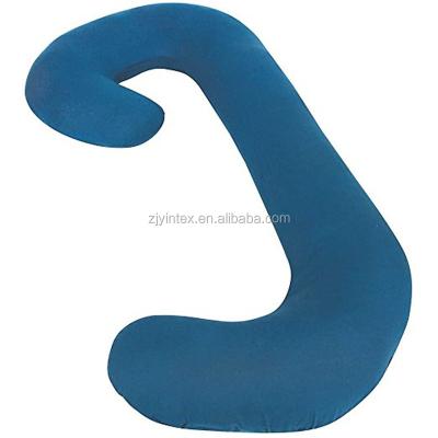 China Anti-Static J Shaped Maternity / Pregnancy Contoured Body Pillow for sale