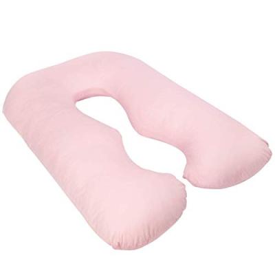 China Anti Dust Mite U-Shape Cotton 100% Polyester Filling Comfortable Body Pregnancy Pillow For Mom for sale