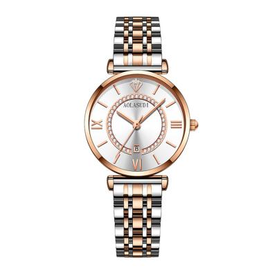 China Round Dial Water Resistant Women Quartz Watch Woman Sport Quartz Watches for sale