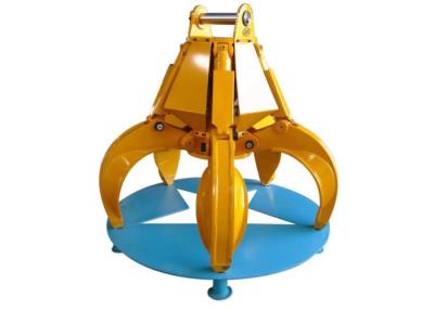 China Excavator Rotating Orange Peel Grab Bucket With High Performance 5pcs Hydraulic Cylinder for sale