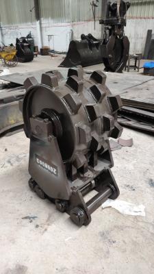 China Heavy Duty Hyundai Q345B 600mm Excavator Compaction Wheel for sale