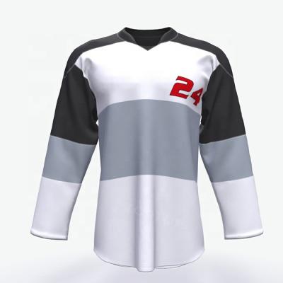 China Breathable Comfortable OEM Team Ice Hockey Sublimation Printing Custom Jersey for sale