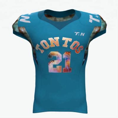 China Antibacterial China Made Custom Sublimation Youth American Football Team Training Jersey for sale