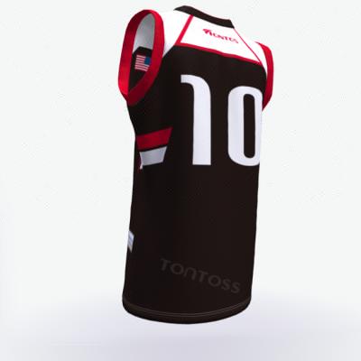 China Factory price custom sublimated antibacterial youth basketball singlet uniform for sale