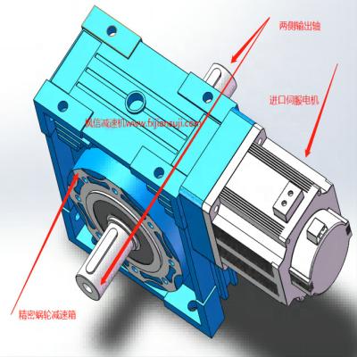 China Building Material Shops Worm Gear and Worm Gearbox for FXKWS Servo Motor for sale