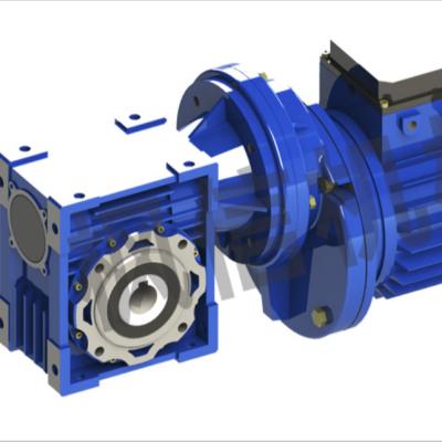 China Building Material Shops Two-stage high speed ratio NMRV worm gear and worm reducer for sale