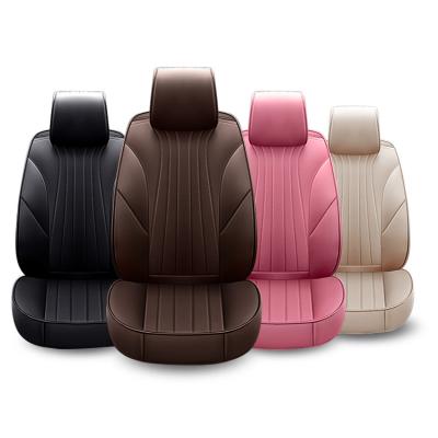 China Luxury Universal Automobile Waterproof Full Set 5D Fabric Car Seat Covers Wear Resistant Leather Seat Covers For All Cars for sale