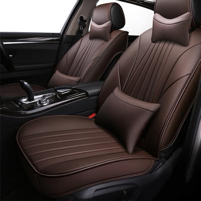 China Luxury High Quality Custom Leather SUV Full Car Accessories 5D Leather Set Car Interior Seat Cover For 5 Seaters for sale