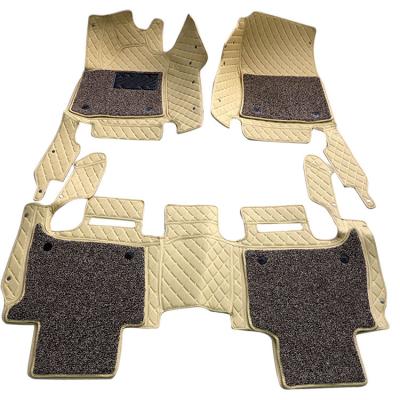 China Full Set PVC 3D/5D Double Layer Seats Car Trunk Universal Leather Waterproof Anti-skid Foot Mat Car Mats 5/7 for sale