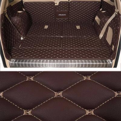 China Wholesale Clean Anti-skidding Customize PVC Leather Waterproof Decorative All Weather Car Rear Cargo Boot Mat For Universal Cars for sale