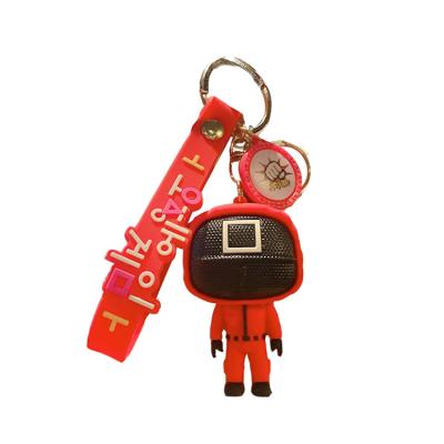 China New Design PVC+metal 2021 Acrylic Squid Game Key Chain for sale