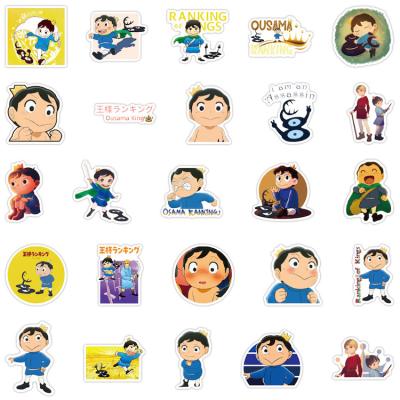 China 50PCS Cartoon Sticker PVC Anime Kings Ranking Cartoon Kid's Notebook Album Waterproof Wall for sale