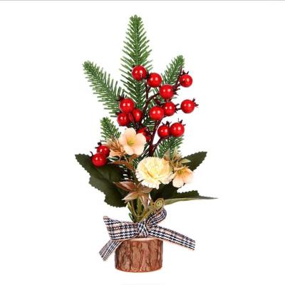 China Berry Floral Christmas Tree Decorations 2022 red Berry Floral Christmas Tree Decorations Berry Stems Pine Branches new design ornaments for sale