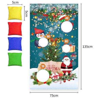 China Kids Fun Toys Christmas Beanbag Snowball Playset Toss Throwing Flag for sale