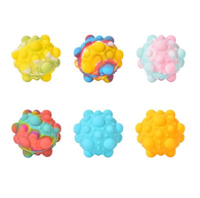 China Eco Friendly Silicone Squeeze Moving Person Toys Noise Balls for sale