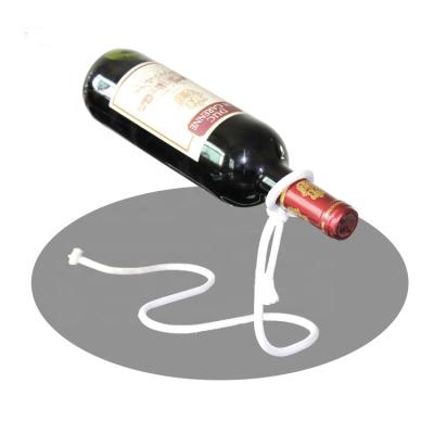 China Metal Design Viable Creative Iron Stand Magic Reling Floats Wine Rack Holder for sale