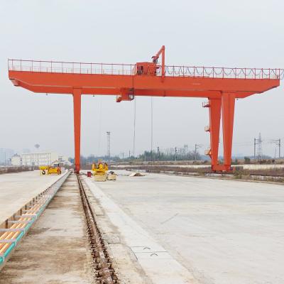 China Gantry Crane RMG Model Container Lifting Double Girder Gantry Cranes 50 Ton With Trolley for sale