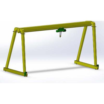 China Gantry Crane High Quality Easy Operation One Frame Electric Single Girder Gantry Crane 5 Ton for sale