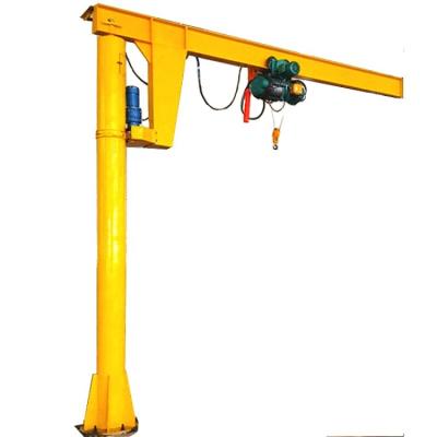 China Jib Crane Workshop Used Floor Mounted Fixed Pillar Jib Crane With Electric Hoist 5 Ton for sale