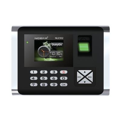 China Fingerprint Time Attendance System Attendance NIDEKA NU2302 1000 Biometric Time Recorder Machine for sale