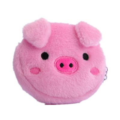 China Cute Plush Coin Purse Ladies Bag Main Bear With Pig Mini Wallet Coin Bag Plush Coin Purse Earphone Main Bag HH Te koop