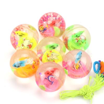 China Anti Stress Ball Kids Luminous Ball Bouncing Ball Stress Ball Effort Gift Fun Bouncing Person Ignition Flashing Rubber Toys for sale