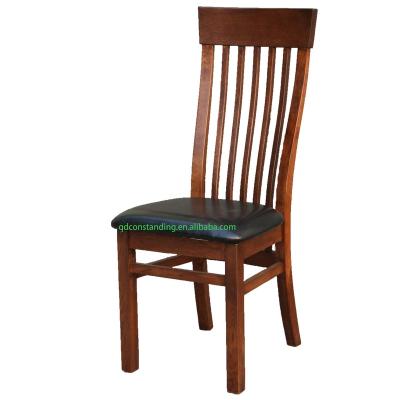 China Wholesale Hote Mid Century Furniture Adjustable High Back Walnut Coffee Conference PU(Other) Wood Leather Dining Chair for sale