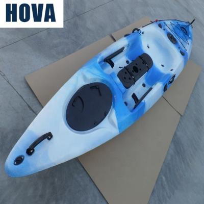 China Fishing Fun Leisure Sit In Plastic Canoe Kayak With Pedals For Fishing for sale