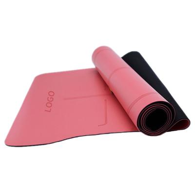 China PU Personalized Custom Printed Eco-Friendly Yoga Mat With 4.5mm Thick PU Logo Pilates for sale