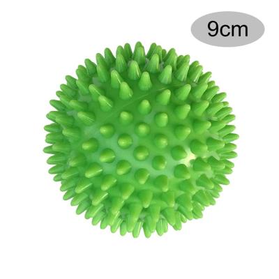 China Body 9cm PVC Inflatable Spike Foot Massage Ball For Physiotherapy for sale