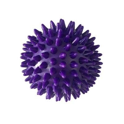 China Physiotherapy High Density Fitness PVC 7.5CM Spike Massage Ball With Logo for sale