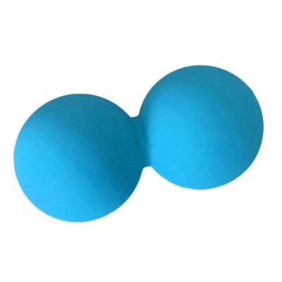 China Plastic Spike Lacrosse Massage Ball Best Bulk Yoga Exercise Set Eco-friendly Double Lacrosse Silicone Peanut Massage Ball for sale