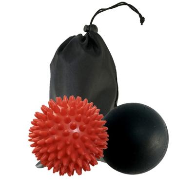 China Custom Logo Silicone Foot Myofascial Foot Roller Spike Massage Ball Set for sale