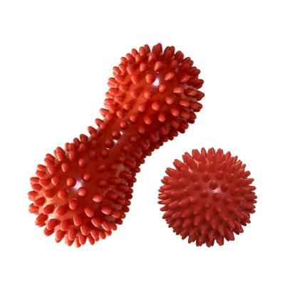 China Relieve Tension and Relax Muscles Hot Sale 2pcs PVC Massage Peanut Ball Eco Friendly Set for sale