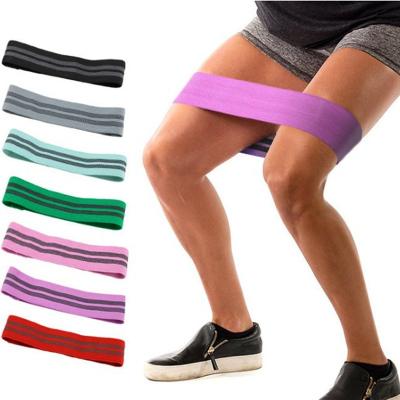 China Yoga& Fitness Cotton Fabric Resistance Bands Yoga Resistance Gym Fitness Band for sale