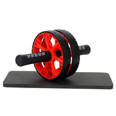 China Steel tube+PP+TPE wheel abdominal exercises roll roller body strength abl two-wheeler rollers for sale